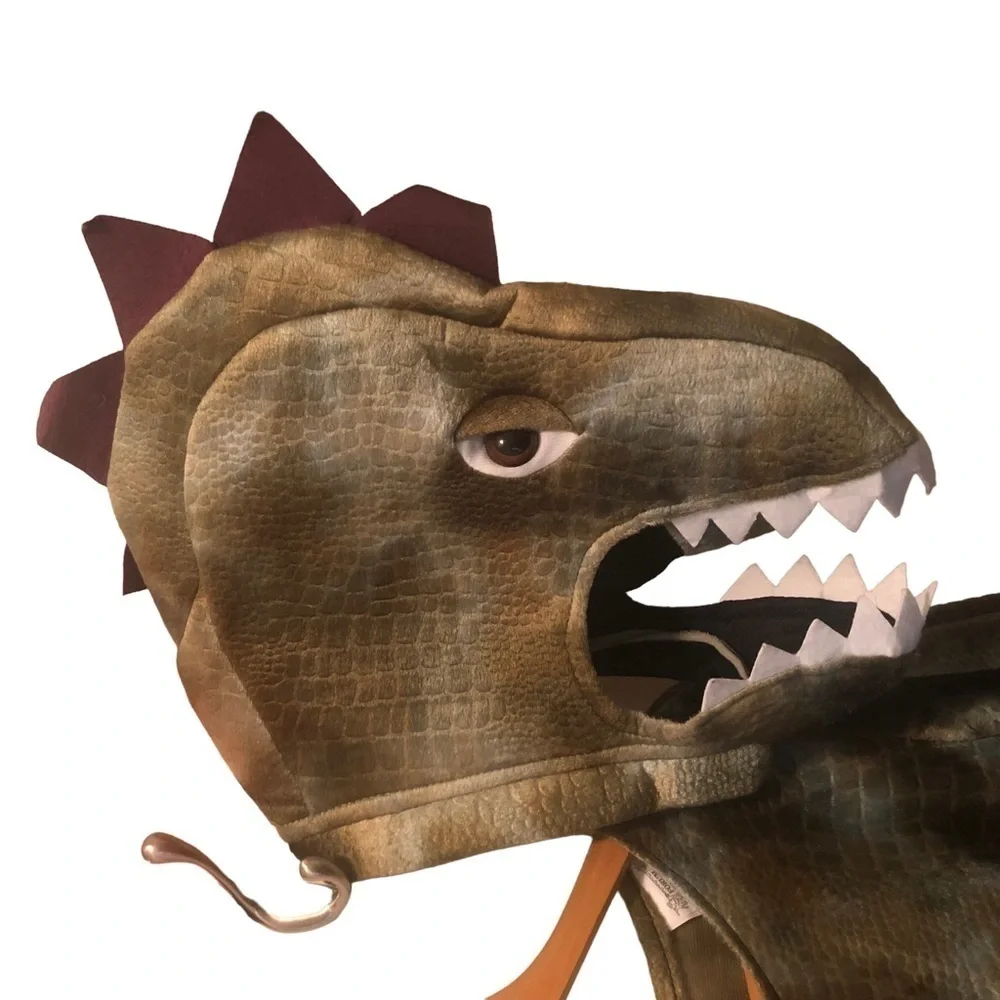 Forum Novelties  Dinosaur Costume, Green Halloween Sz. L Youth Large Mask Warm